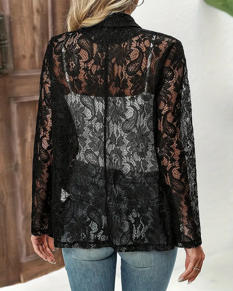 Elegant Blazer with Lace