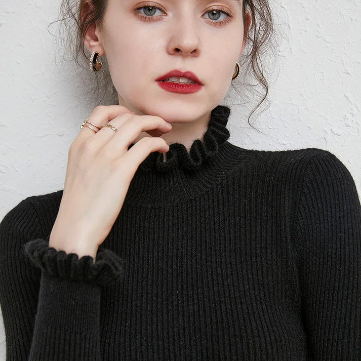 Women's Sweater with High Neck