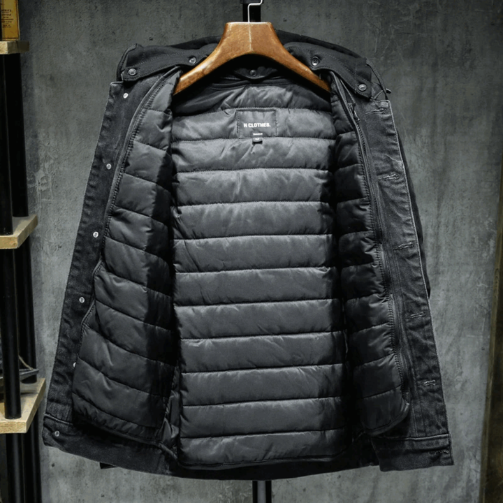 Men's Hooded Denim Jacket