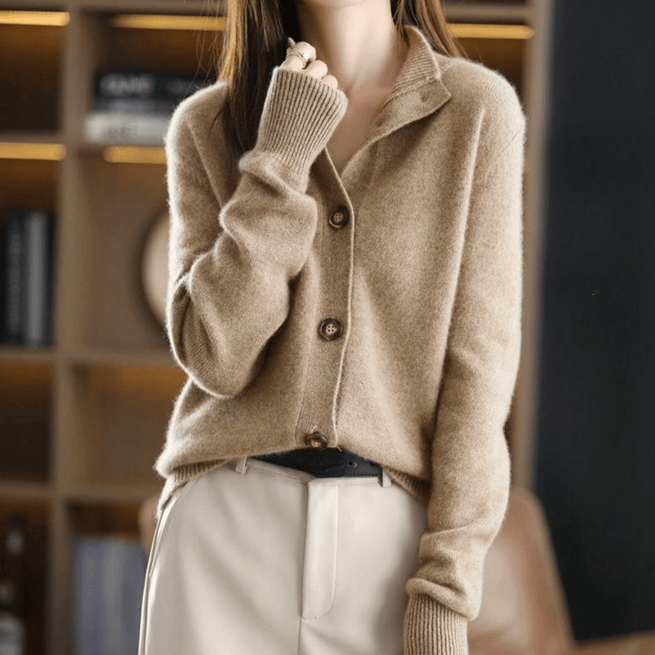 Cozy Cashmere Knit Cardigan Sweater