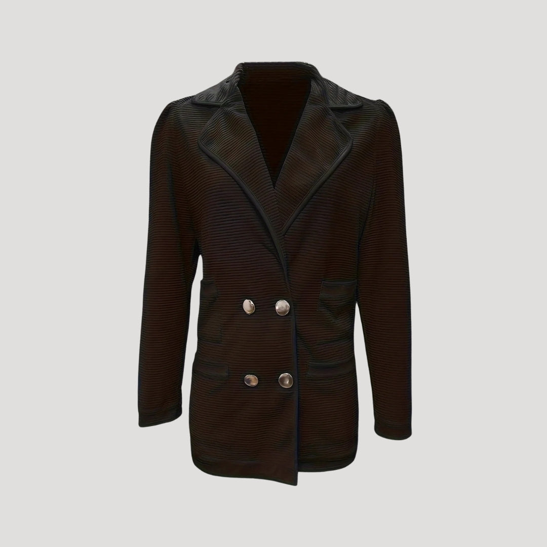 Ribbed Double Blazer Jacket