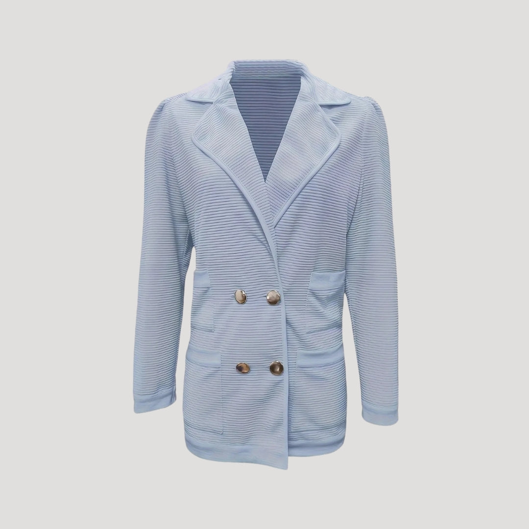 Ribbed Double Blazer Jacket