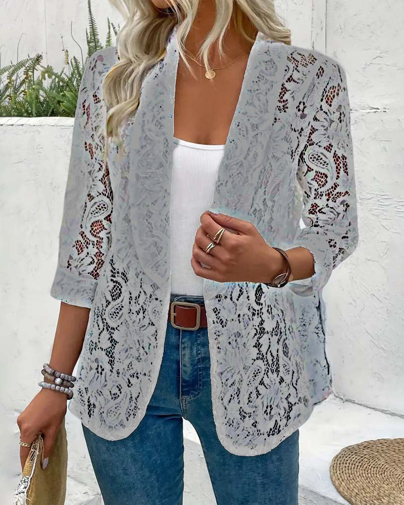 Elegant Blazer with Lace