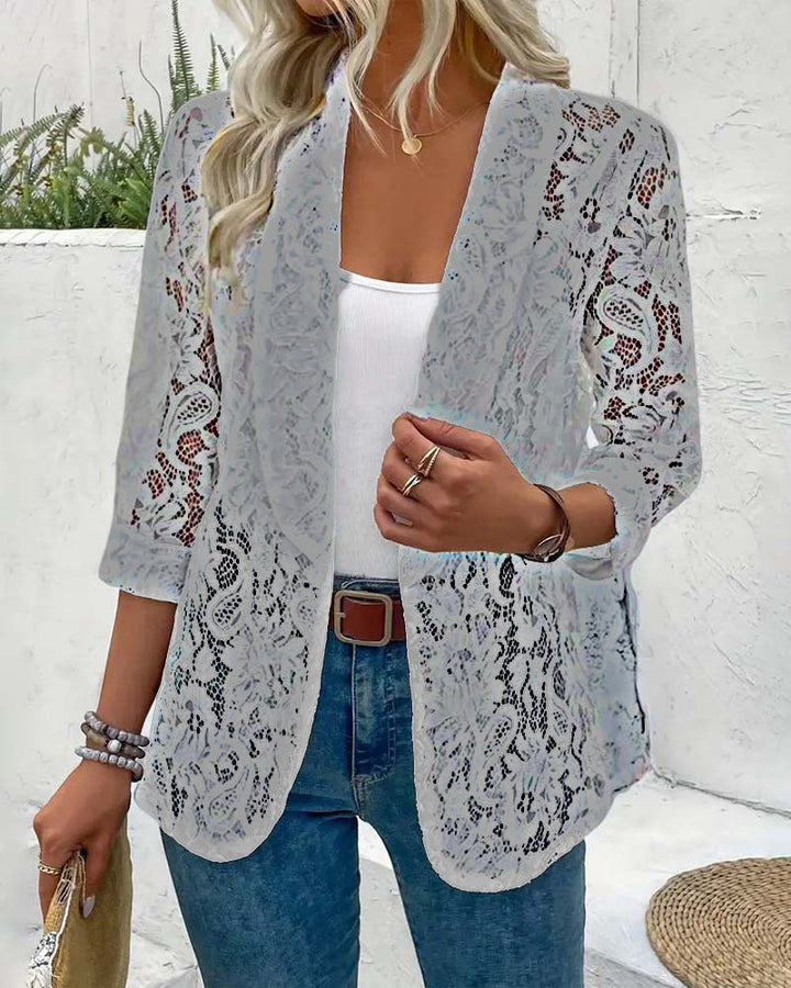 Elegant Blazer with Lace