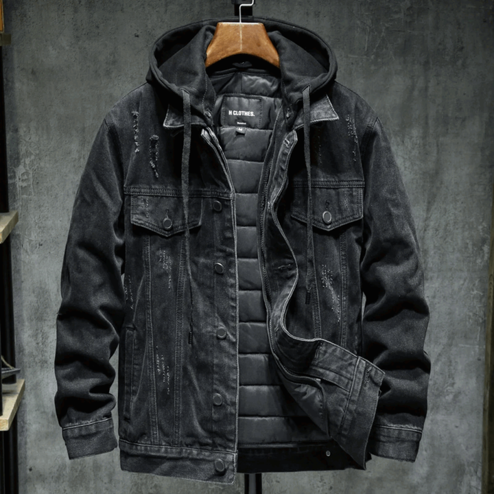 Men's Hooded Denim Jacket