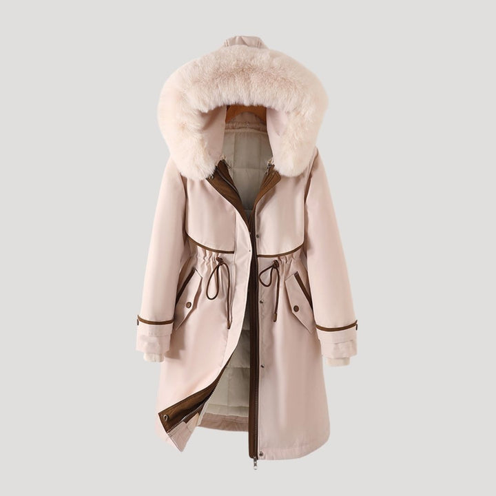 Women's Faux Fur Long Waterproof Winter Parka Coat