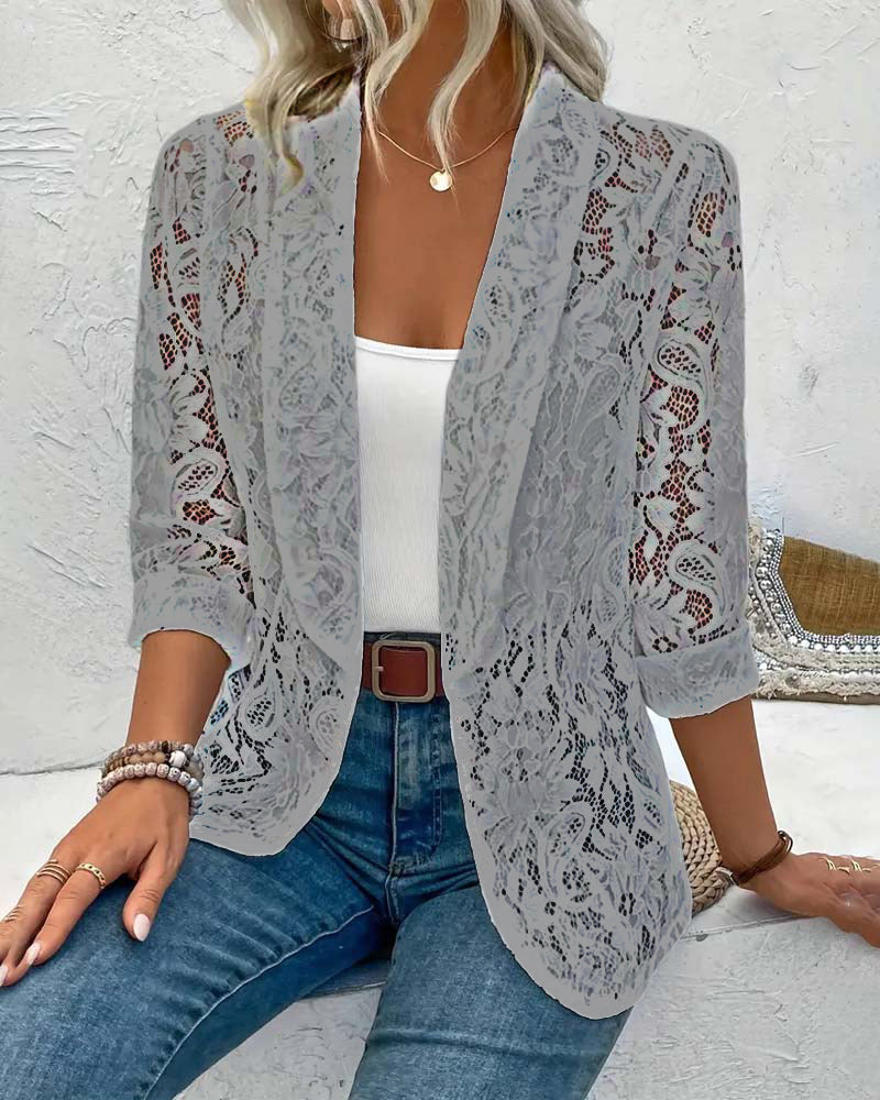 Elegant Blazer with Lace