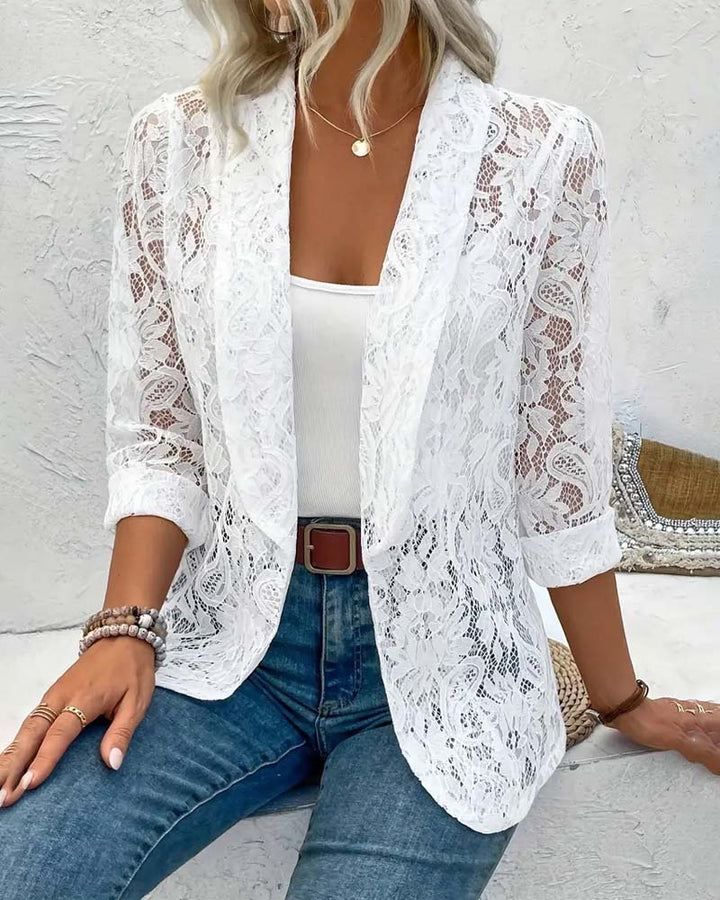 Elegant Blazer with Lace