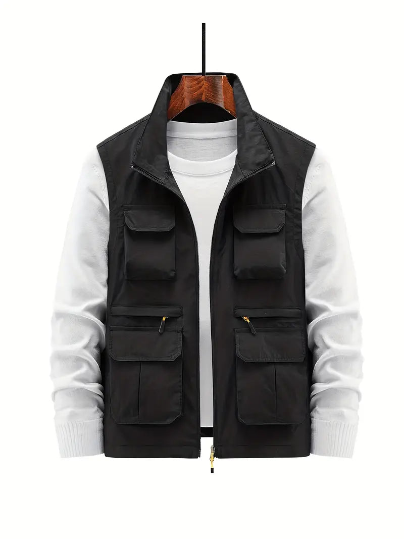 Men's Vest Multi with Pockets with Zipper