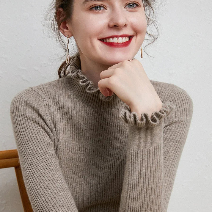 Women's Sweater with High Neck