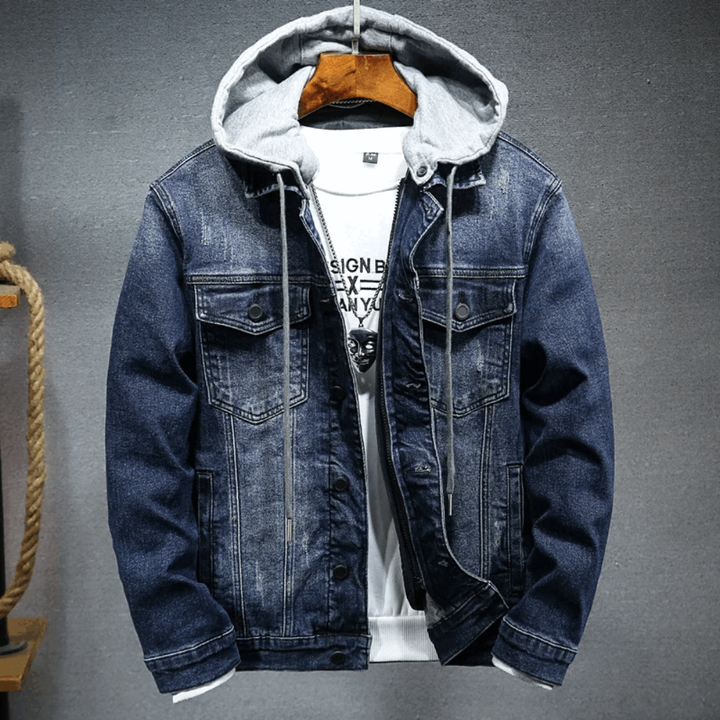 Men's Hooded Denim Jacket