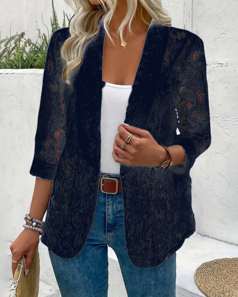 Elegant Blazer with Lace