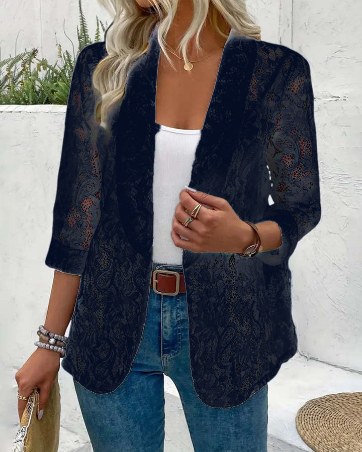Elegant Blazer with Lace