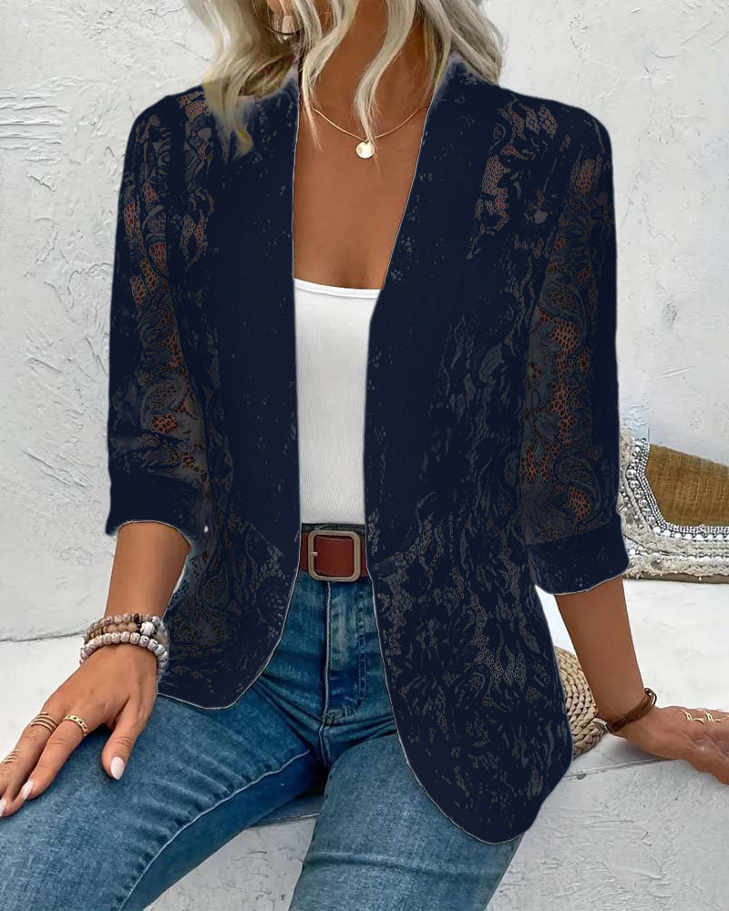 Elegant Blazer with Lace