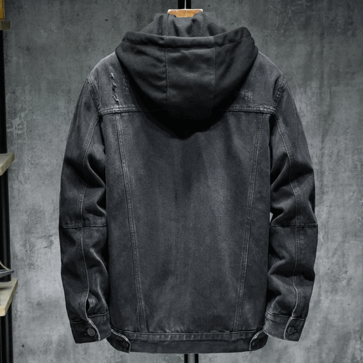 Men's Hooded Denim Jacket