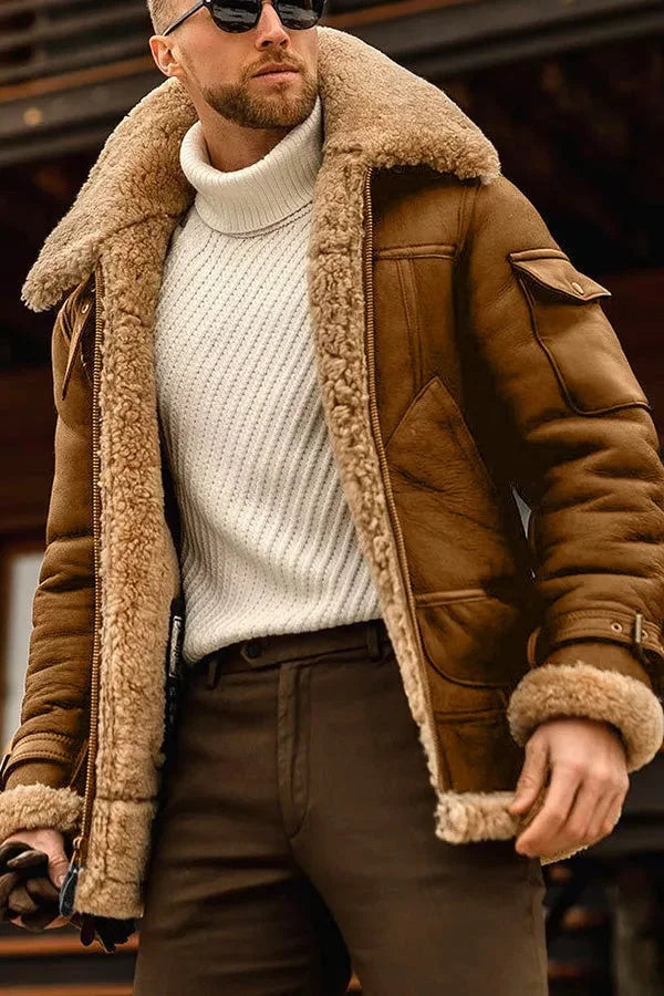 Men's Camel Stylish Flying Jacket