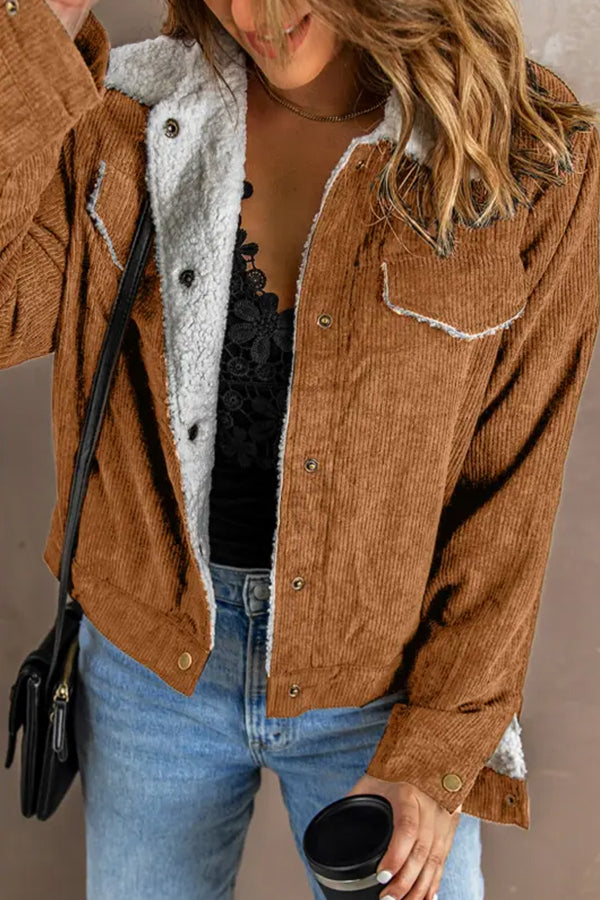 Lambswool Patchwork Corduroy Jacket