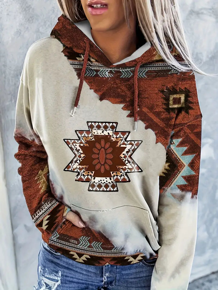 Casual Sweater with Long Sleeves and Hood