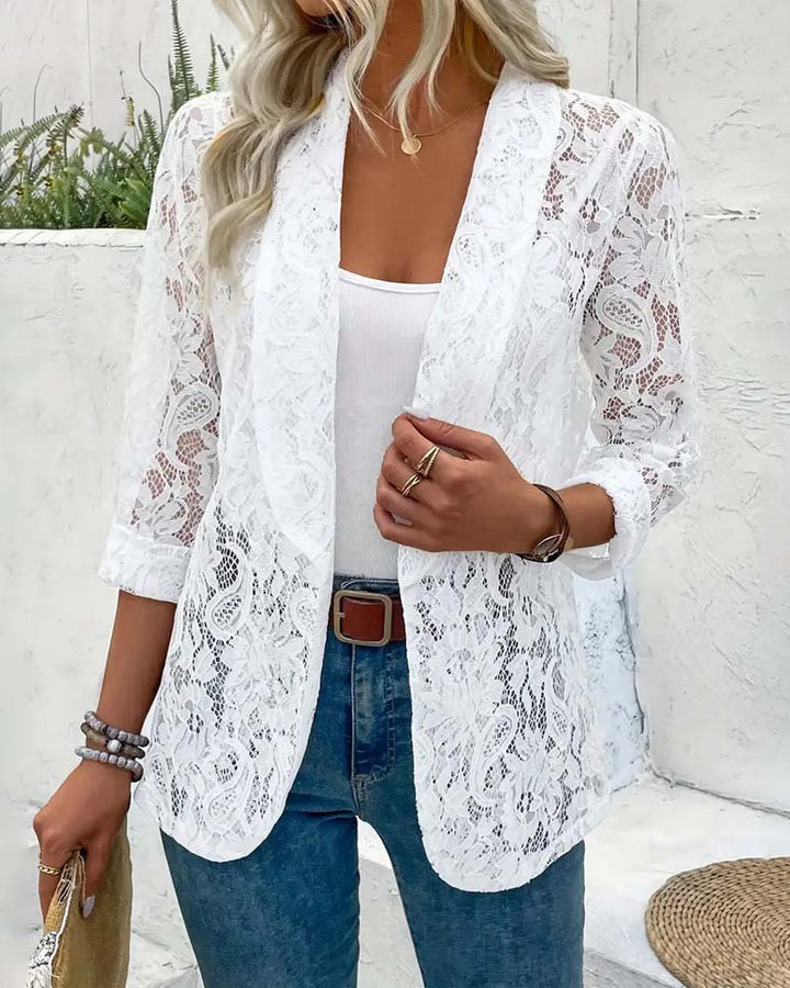 Elegant Blazer with Lace