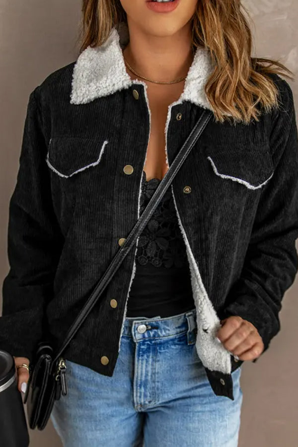 Lambswool Patchwork Corduroy Jacket