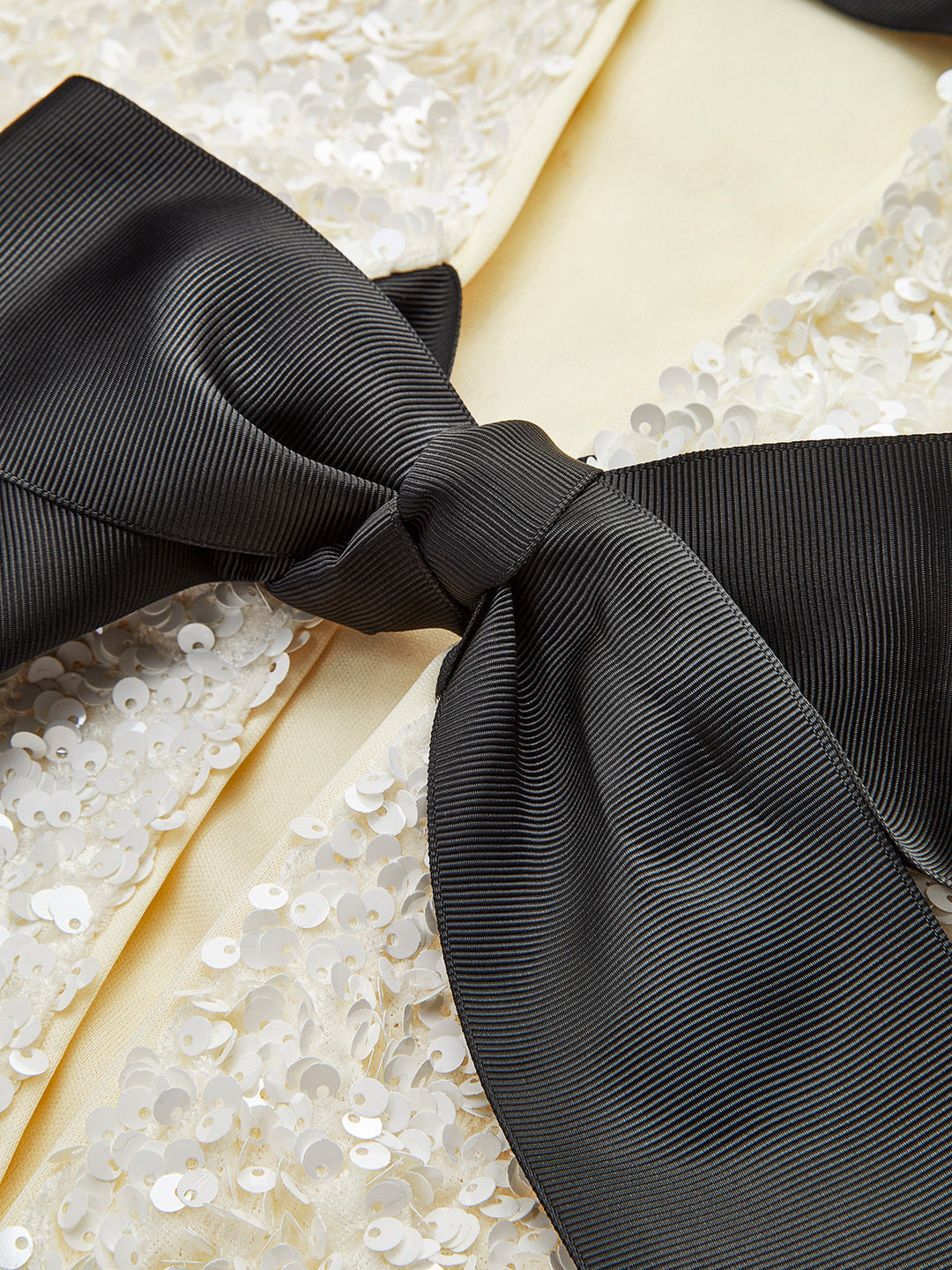 Velvet Bow Decor Jacket