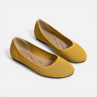 Women’s Knit Ballet Loafers Comfort Slip-On Casual Shoes