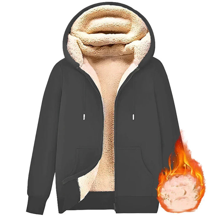 Hoodie made of Lambswool - Warm & Soft Sweatshirt with Hood and Plush Lining for Winter