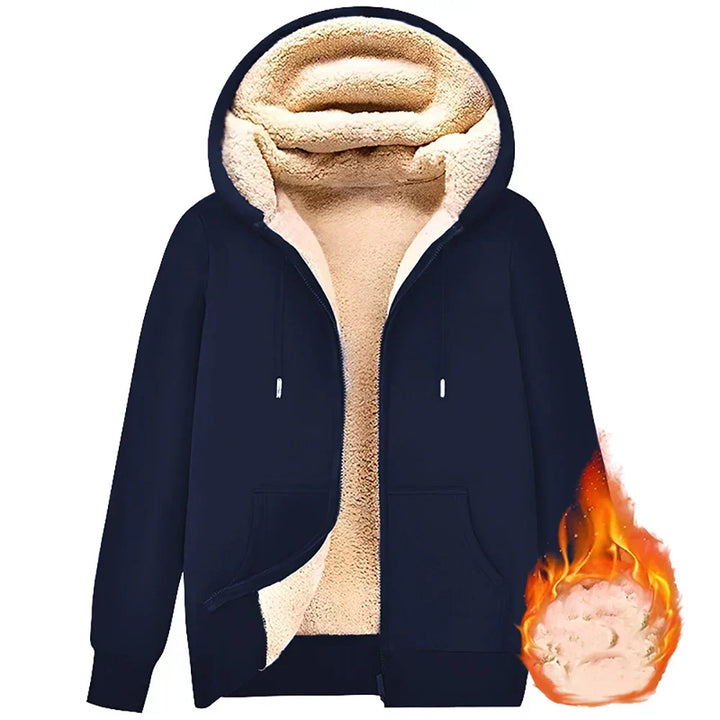 Hoodie made of Lambswool - Warm & Soft Sweatshirt with Hood and Plush Lining for Winter