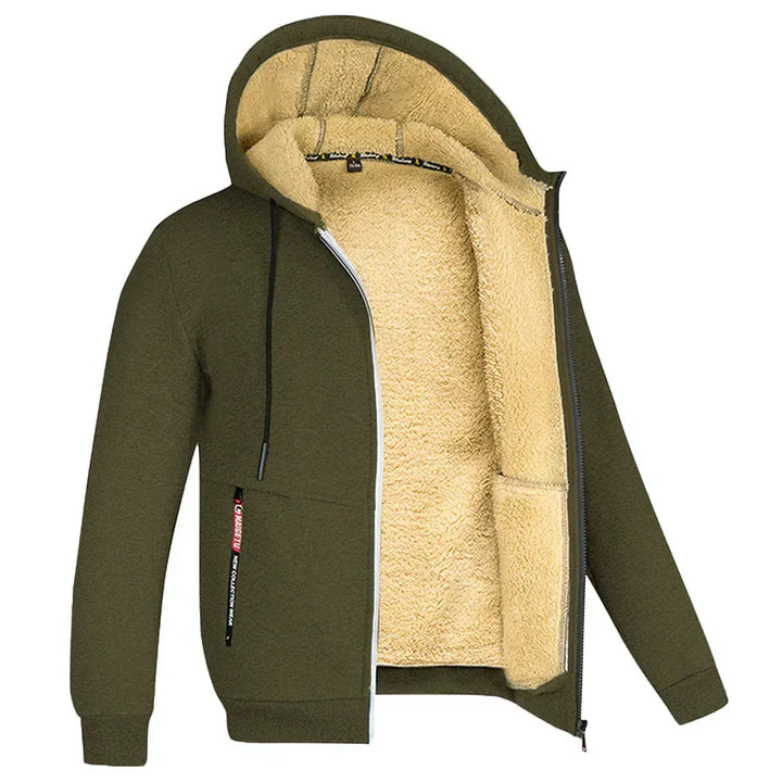 Hoodie made of Lambswool - Warm & Soft Sweatshirt with Hood and Plush Lining for Winter