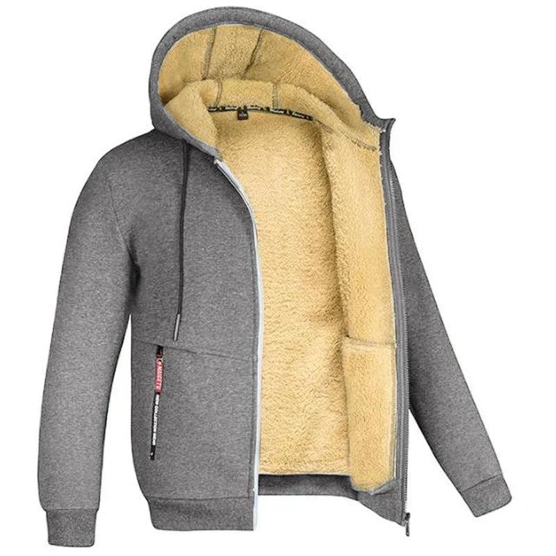 Hoodie made of Lambswool - Warm & Soft Sweatshirt with Hood and Plush Lining for Winter