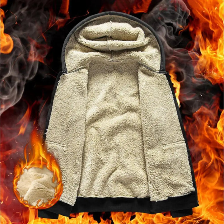 Hoodie made of Lambswool - Warm & Soft Sweatshirt with Hood and Plush Lining for Winter