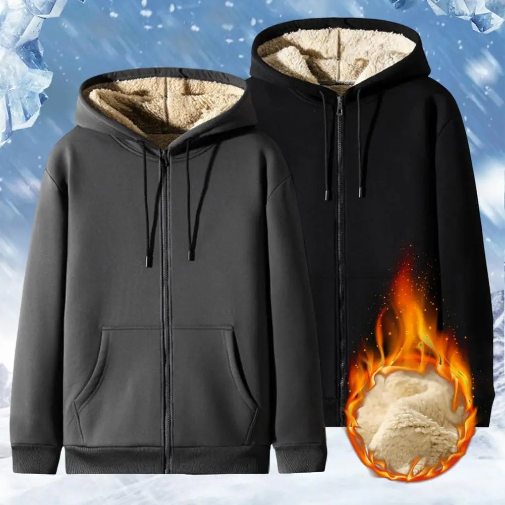 Hoodie made of Lambswool - Warm & Soft Sweatshirt with Hood and Plush Lining for Winter