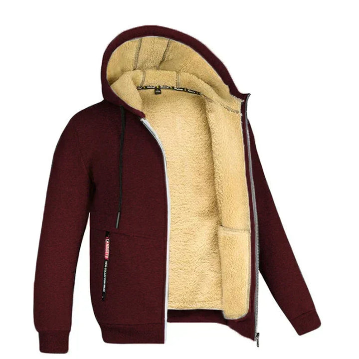 Hoodie made of Lambswool - Warm & Soft Sweatshirt with Hood and Plush Lining for Winter