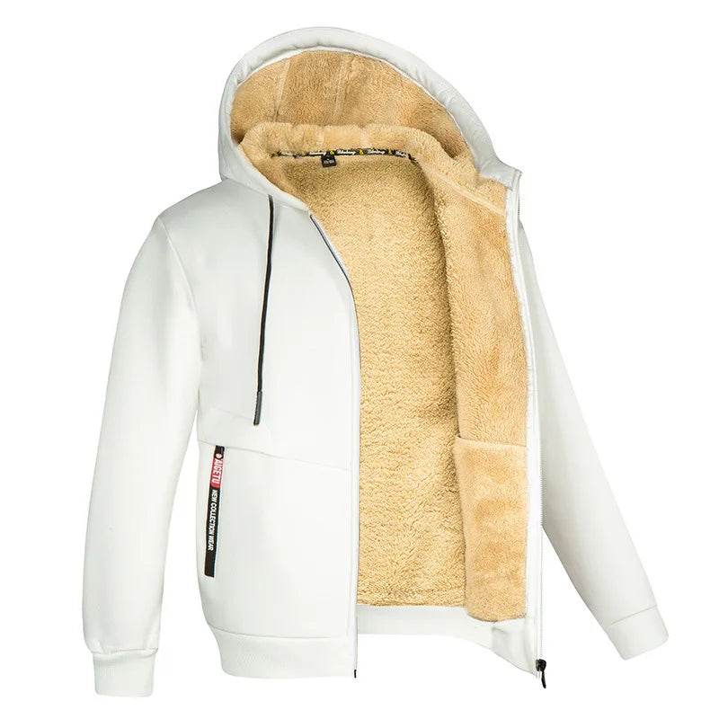Hoodie made of Lambswool - Warm & Soft Sweatshirt with Hood and Plush Lining for Winter