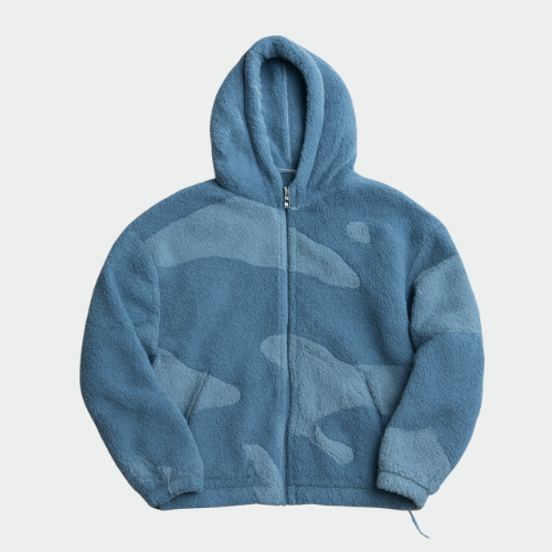 Men's Hooded Zip-Up Casual Jacket