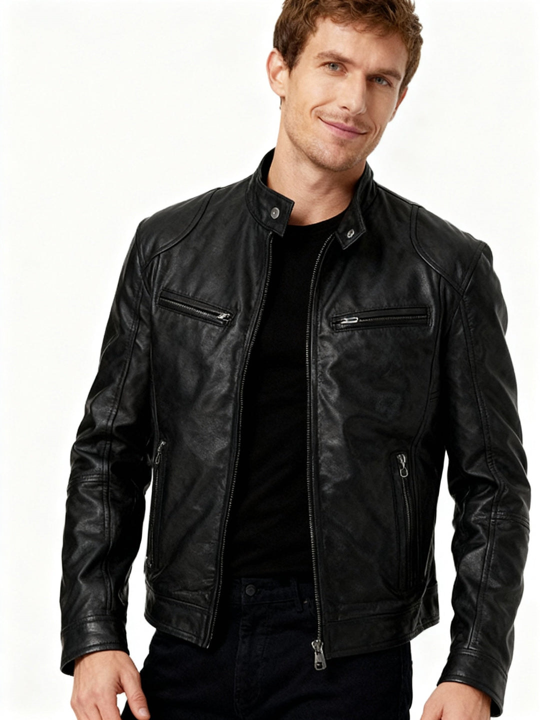 Men's Jacket with Lining, Pockets, and Adjustable Cuffs, Casual and Everyday Jacket
