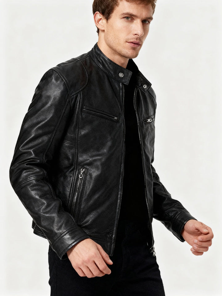 Men's Jacket with Lining, Pockets, and Adjustable Cuffs, Casual and Everyday Jacket