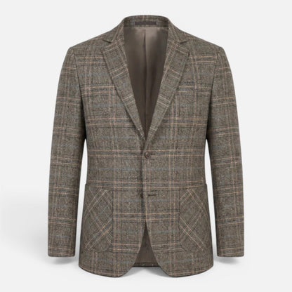 Men's Checked Blazer Jacket Slim Fit