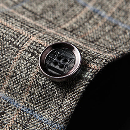 Men's Checked Blazer Jacket Slim Fit