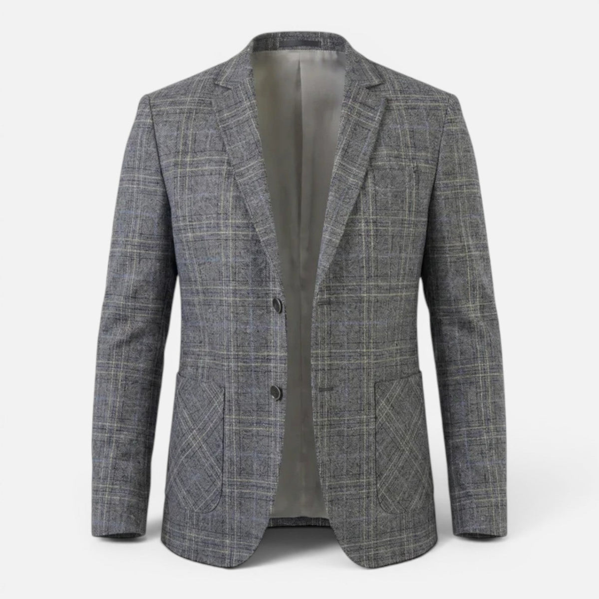 Men's Checked Blazer Jacket Slim Fit