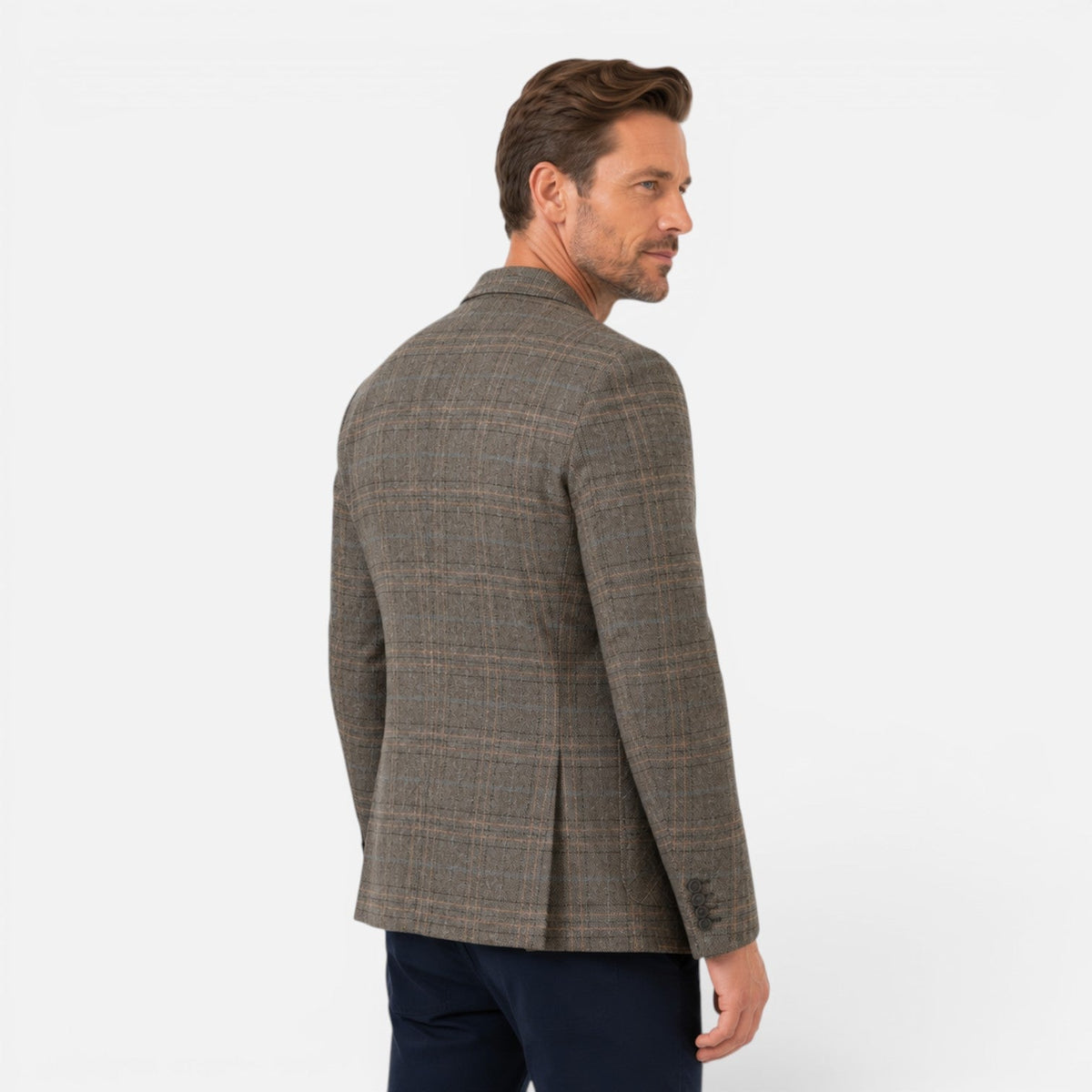 Men's Checked Blazer Jacket Slim Fit