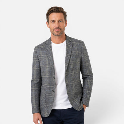 Men's Checked Blazer Jacket Slim Fit