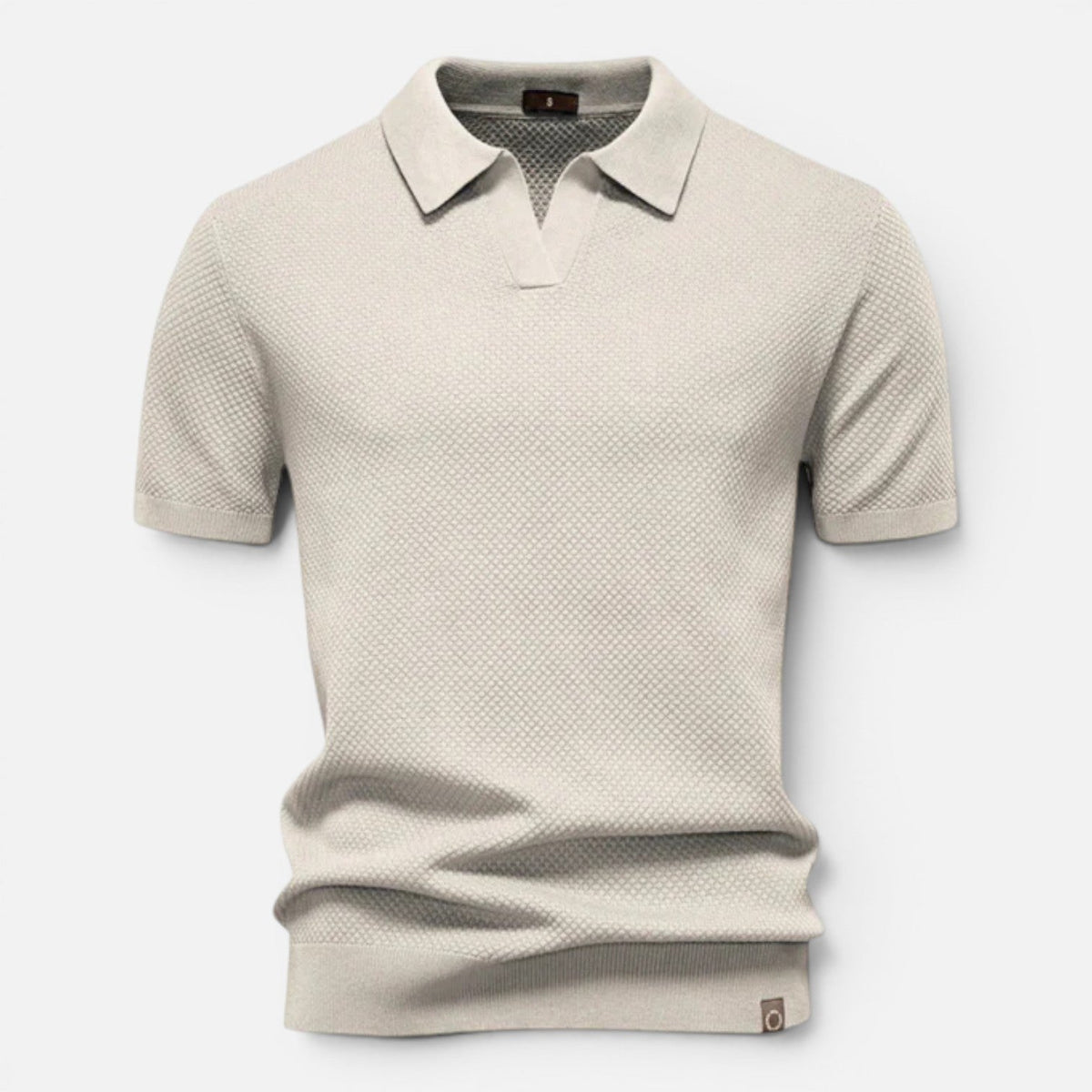 Men’s Slim Fit Knit Polo Shirt Lightweight Breathable Wear