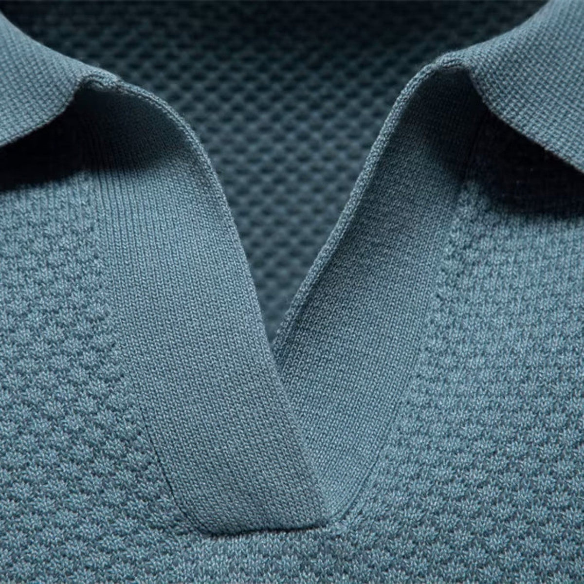 Men’s Slim Fit Knit Polo Shirt Lightweight Breathable Wear