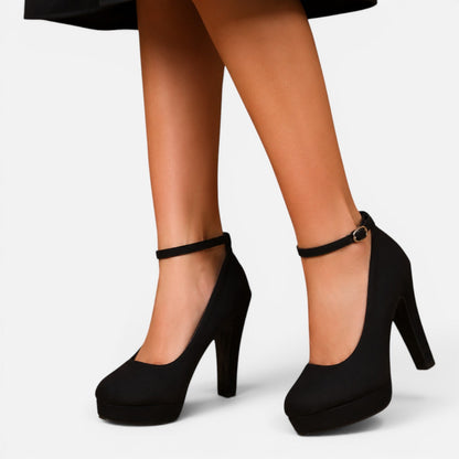 Women’s Black Platform Heels for Wedding & Evening Wear