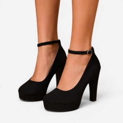 Women’s Black Platform Heels for Wedding & Evening Wear