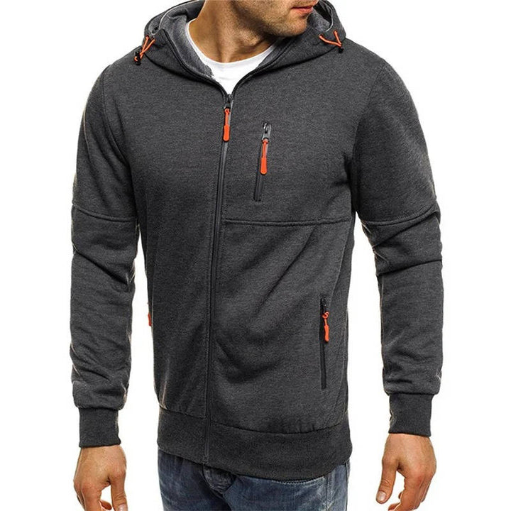 Hoodie with Full Zipper - Comfortable Hoodie