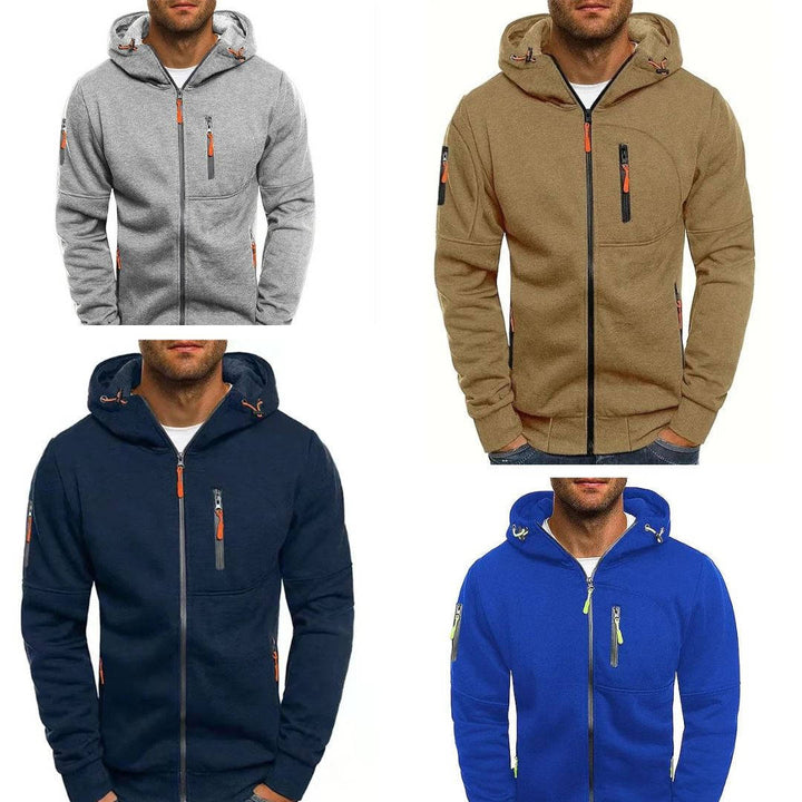Hoodie with Full Zipper - Comfortable Hoodie