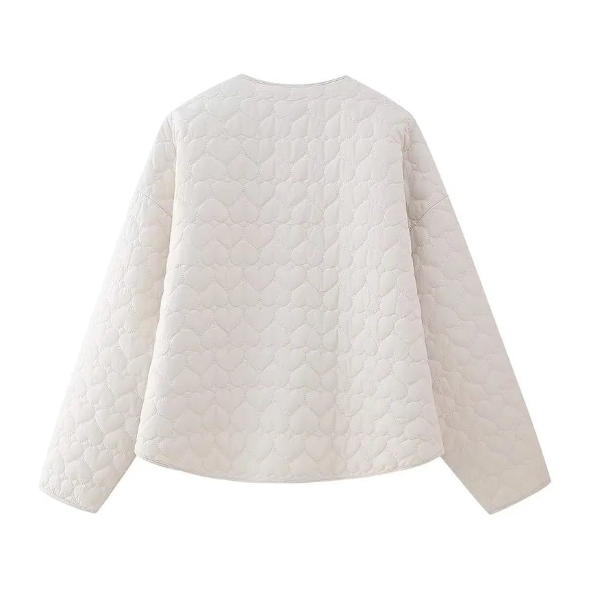 Padded Vests with Heart Pattern