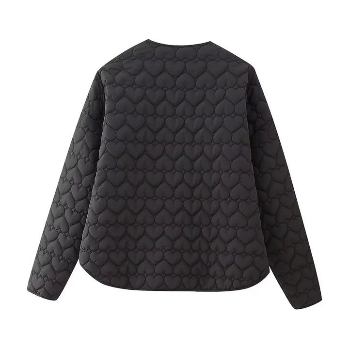 Padded Vests with Heart Pattern
